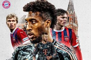 拜仁发布客战海登海姆海报：科曼、戴尔、万纳尔、克雷茨格出镜